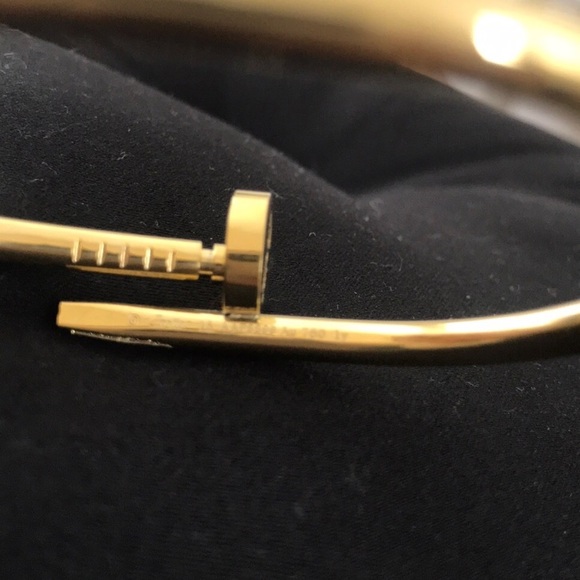 New nail inspired high quality titanium 18k gold - Picture 6 of 8